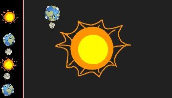 the earth and moon 