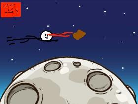 Fly across the moon